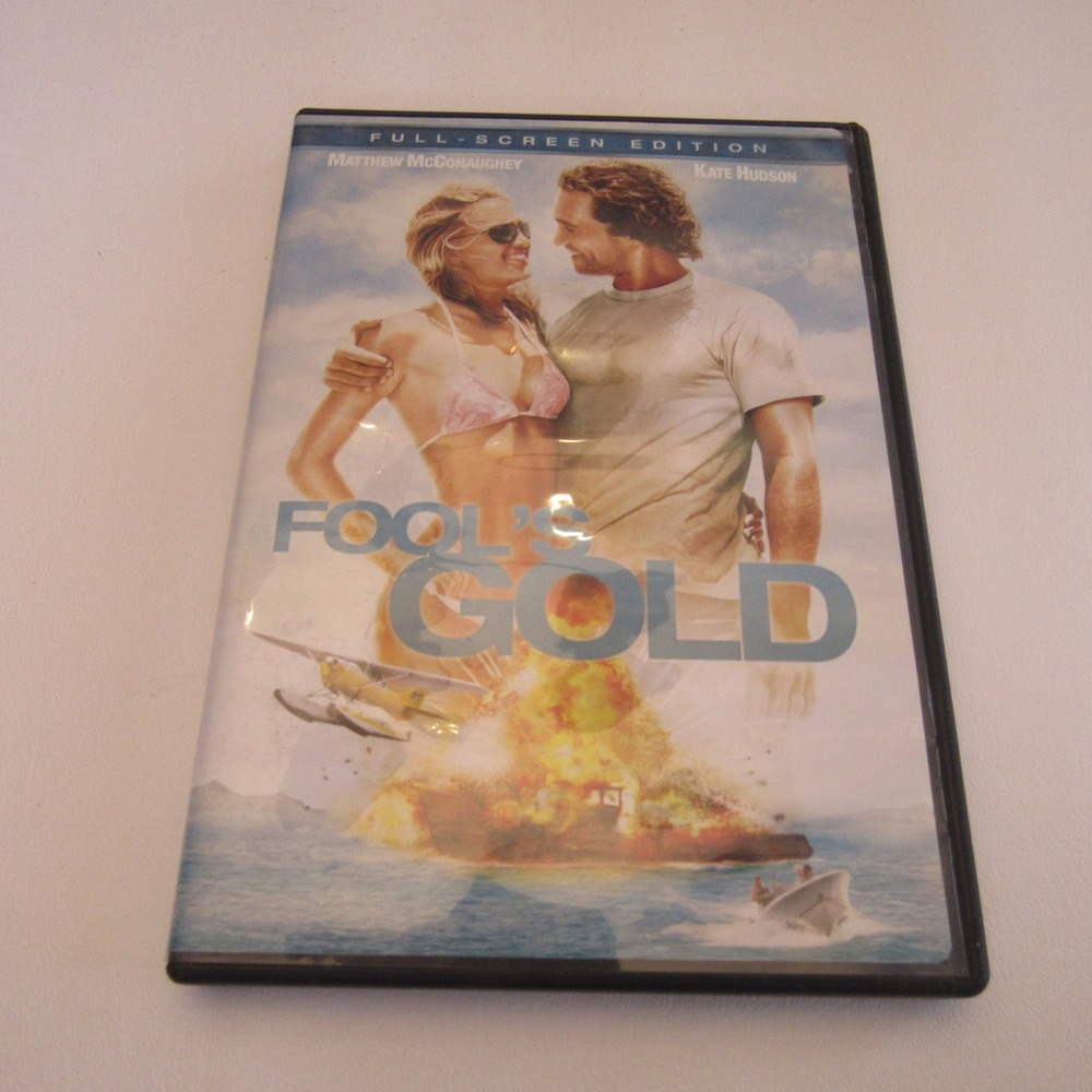 Fools‎ Gold DVD Full Screen Edition Matthew McConaughey Kate Hudson 2008 PG-13
